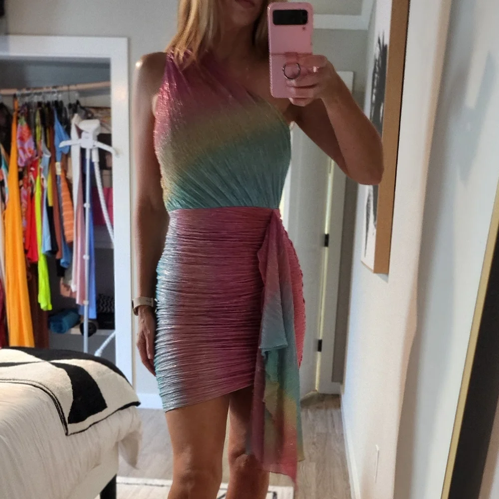 Patbo Prism Lurex Mini Dress - Picture 3 of 15